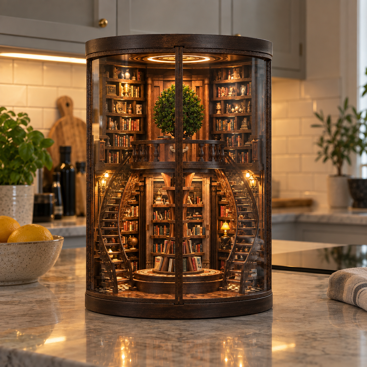 Visdomens bibliotek – Byggsats i trä.